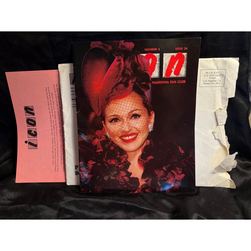 Madonna Icon OMFC Fan Club Magazine Issue 24 1997 still in mailer w newsletter